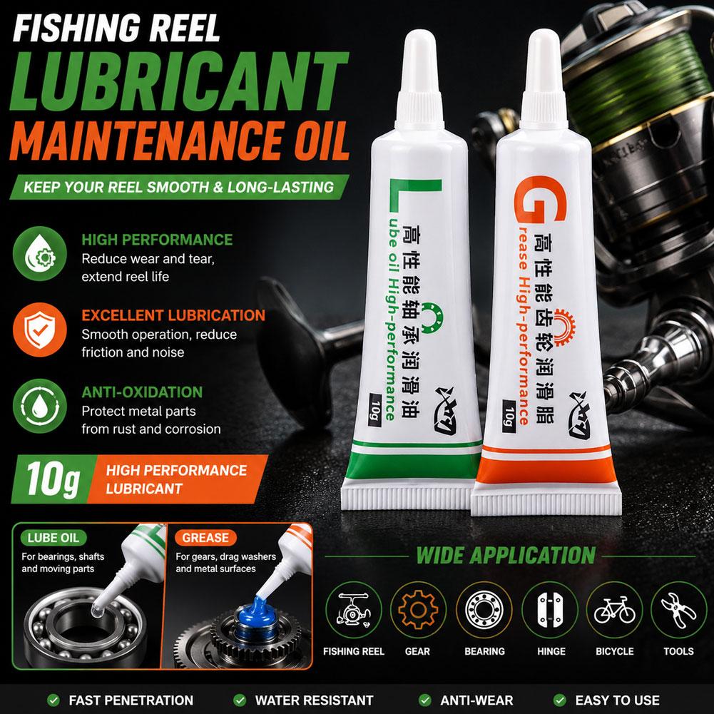 مجموعة زيت تشحيم لبكرات الصيد، - مراجعة Reel Lubricant وسعره
